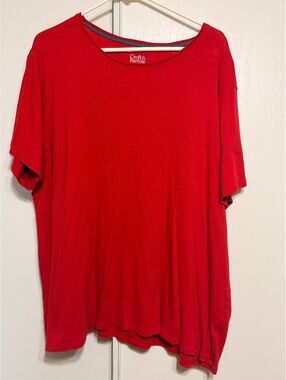 Croft & Barrow The Classic Tee Red 3X Cotton T-Shirt